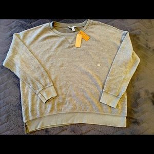American Eagle Fleece Crew Neck Sweatshirt. Soft green/gray color. Sz XXL. NWT